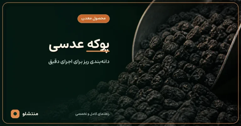 دانه‌های ریز و سیاه پوکه عدسی قروه با سوراخ‌های طبیعی