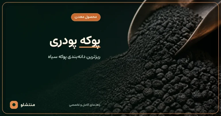پوکه پودری سیاه و ریزدانه در کنار ذرات متخلخل بسیار کوچک
